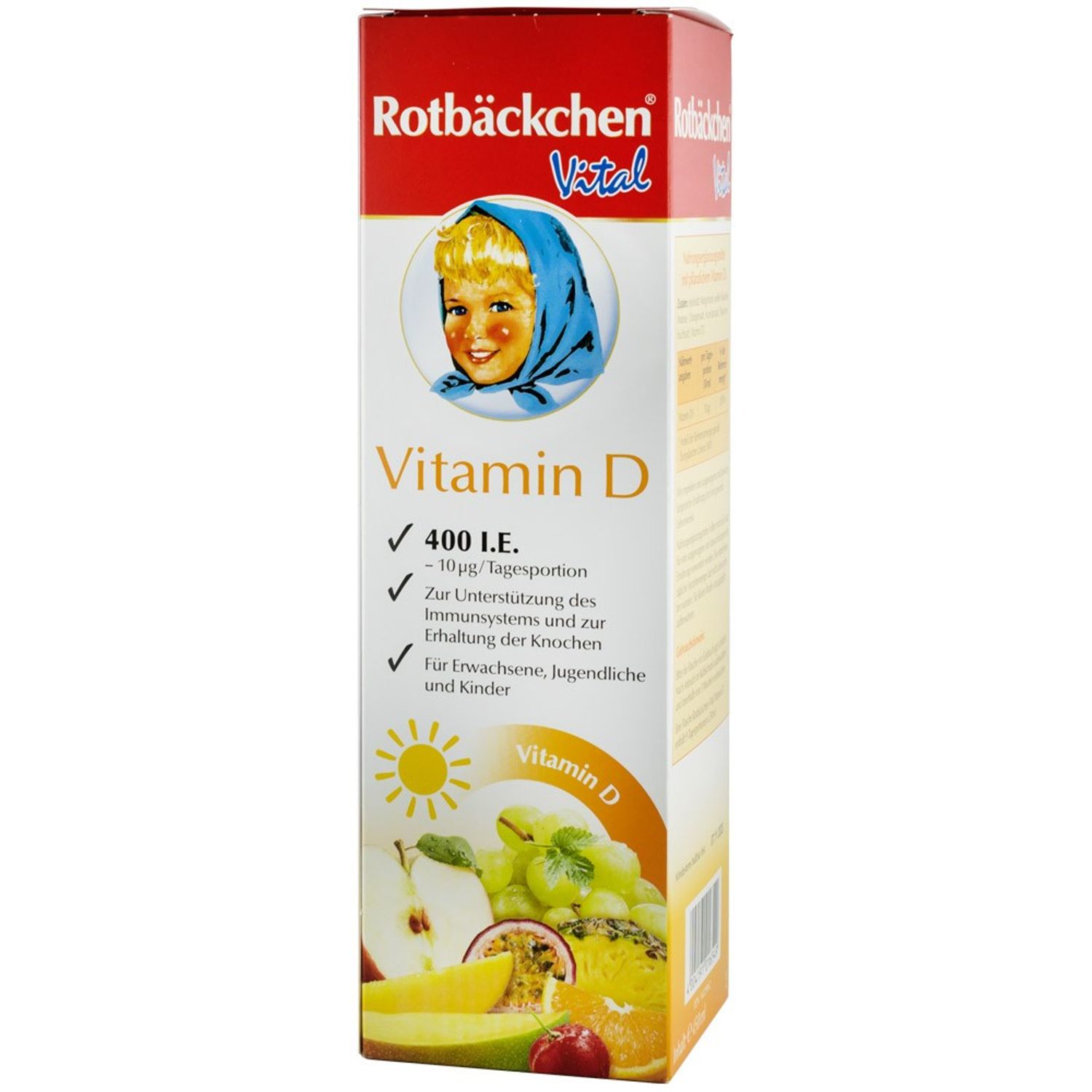 Vitamina D suc pur de fructe, 450 ml Rotbackchen vital fotografia produsului View 2 L