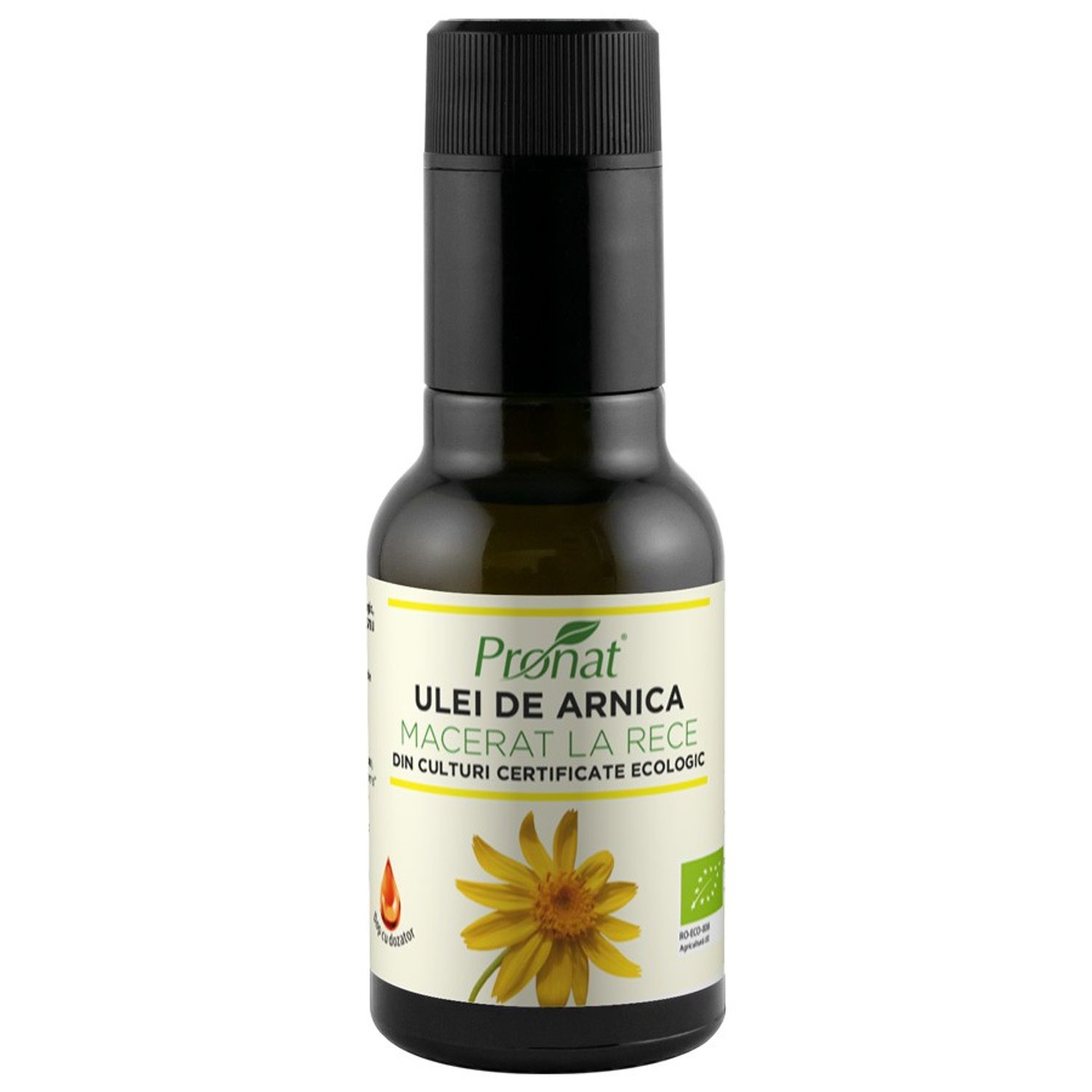 Ulei Bio de arnica macerat la rece, 100 ml fotografia produsului