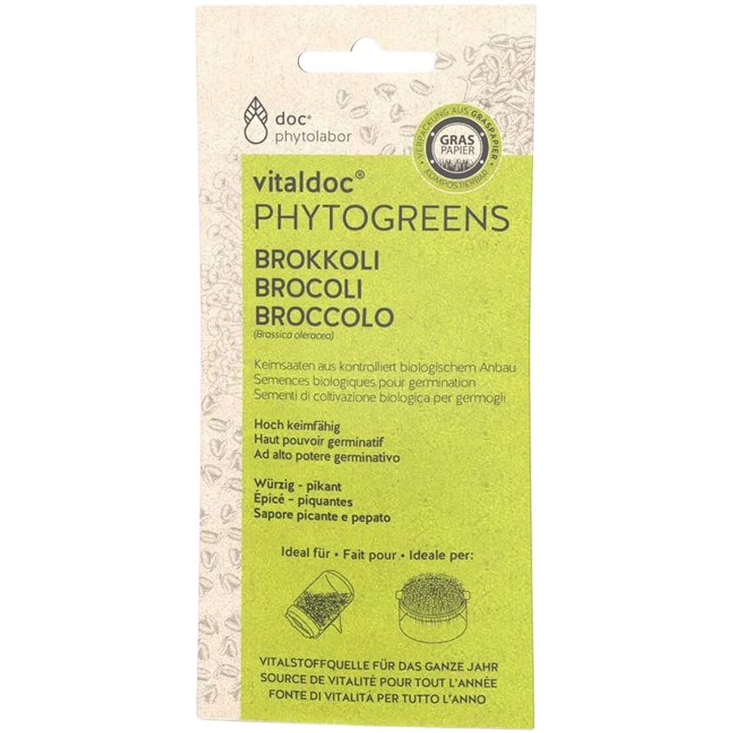Seminte Bio de broccoli pentru germinat, 50g DOC.PHYTOLABOR fotografia produsului