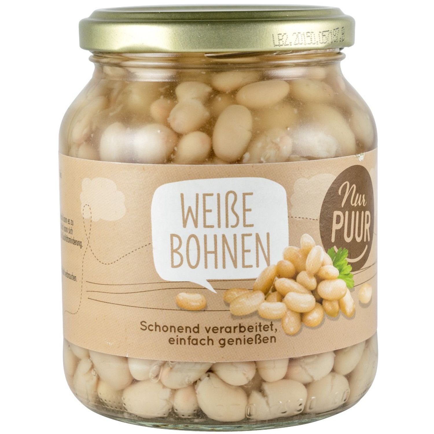 Fasole alba Bio, 350g Nur Puur fotografia produsului