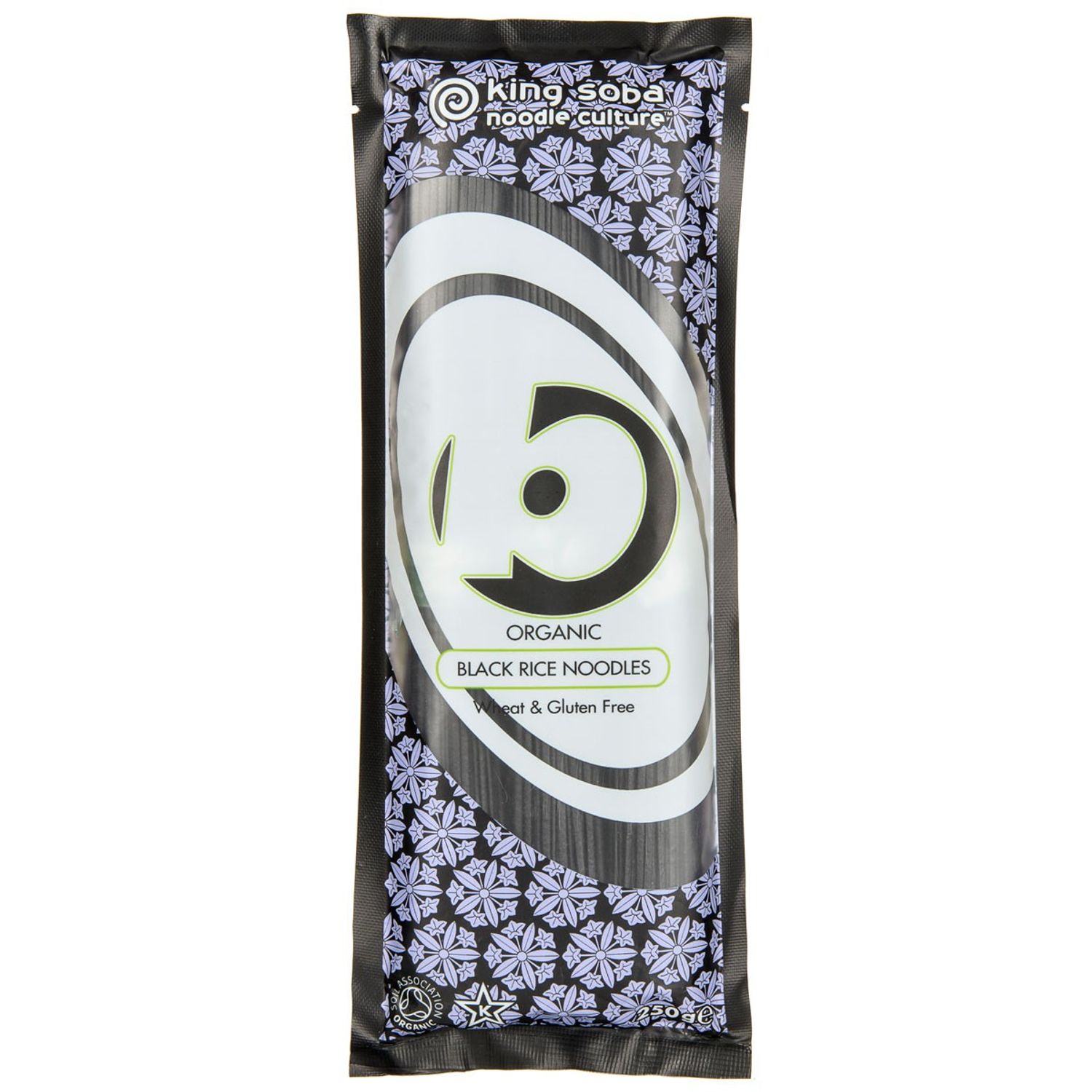 Taitei Bio din orez negru, 250g King Soba fotografia produsului