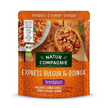 Mancare Bio de bulgur si quinoa in stil oriental, express, 250 g Natur Compagnie elefant.ro Alimentare & Superfoods