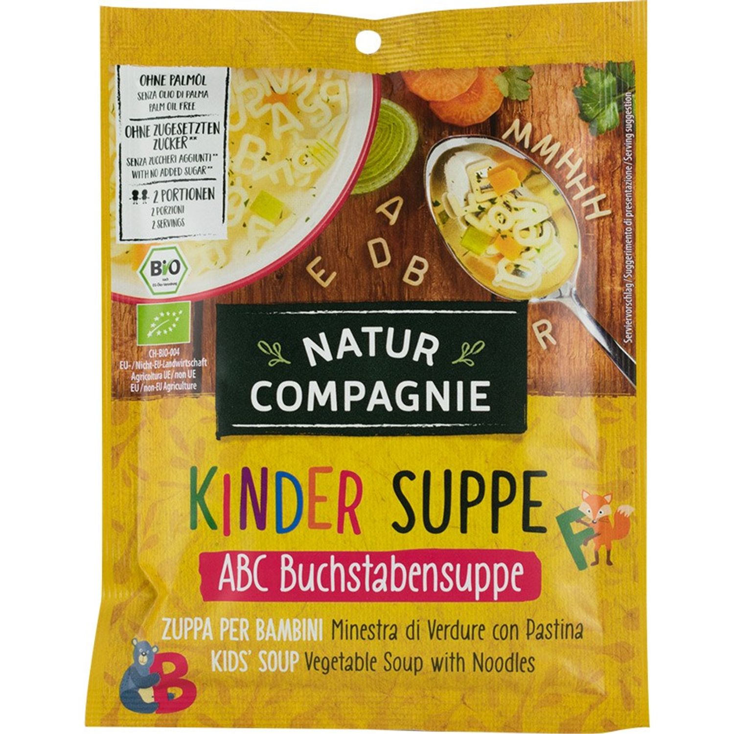 Supa alfabet, Bio, 50 g Natur Compagnie fotografia produsului
