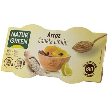 Desert bio cu orez, scortisoara si lamaie, 2x125 g natur green