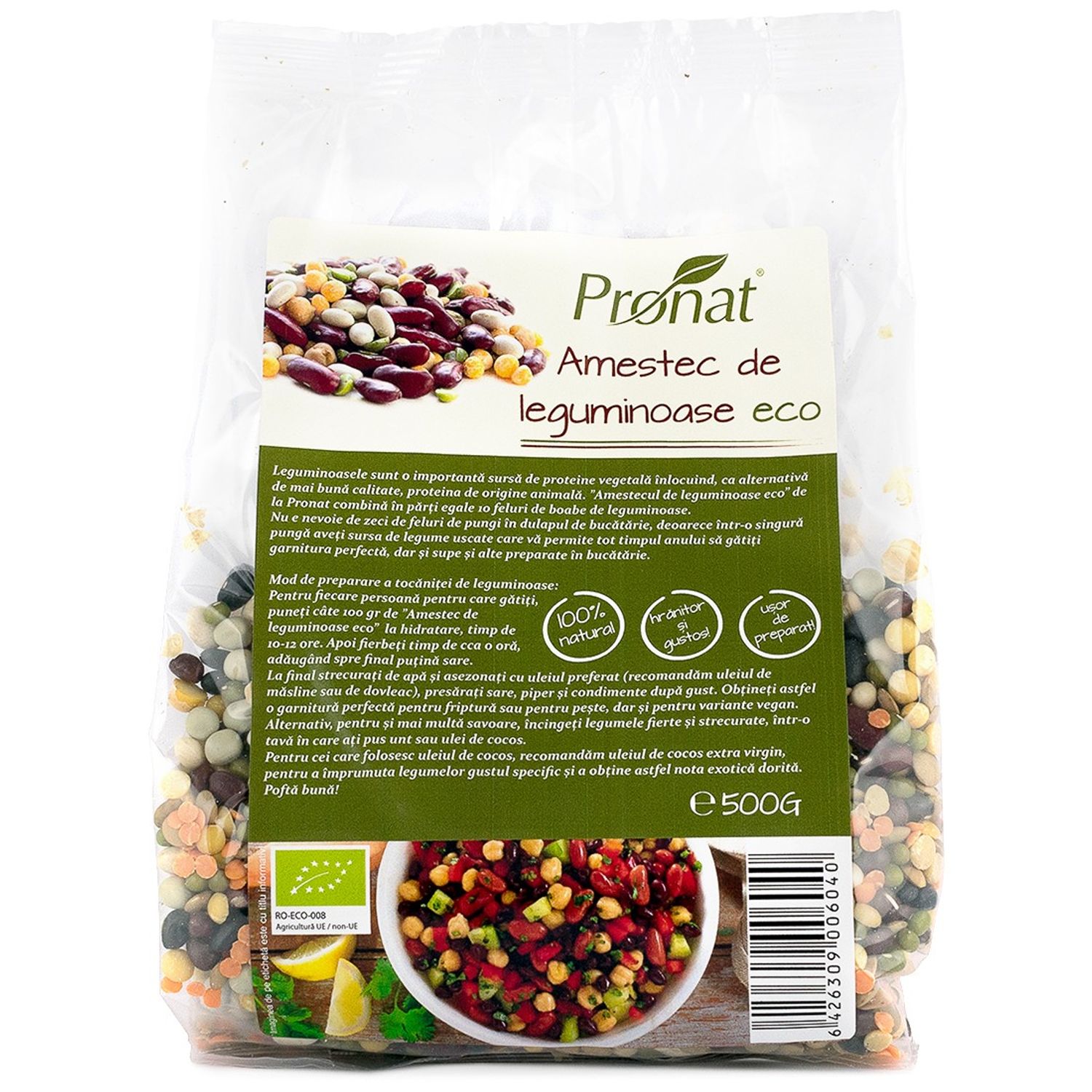 Amestec de leguminoase Bio, 500 g fotografia produsului View 2 L