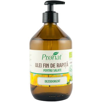 Ulei bio fin de rapita pentru salate, deodorizat 500ml
