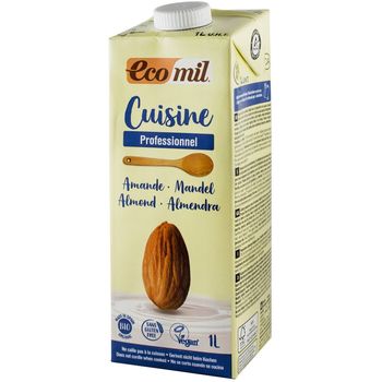 Crema vegetala bio din migdale, pentru gatit, 1000 ml ecomil cuisine