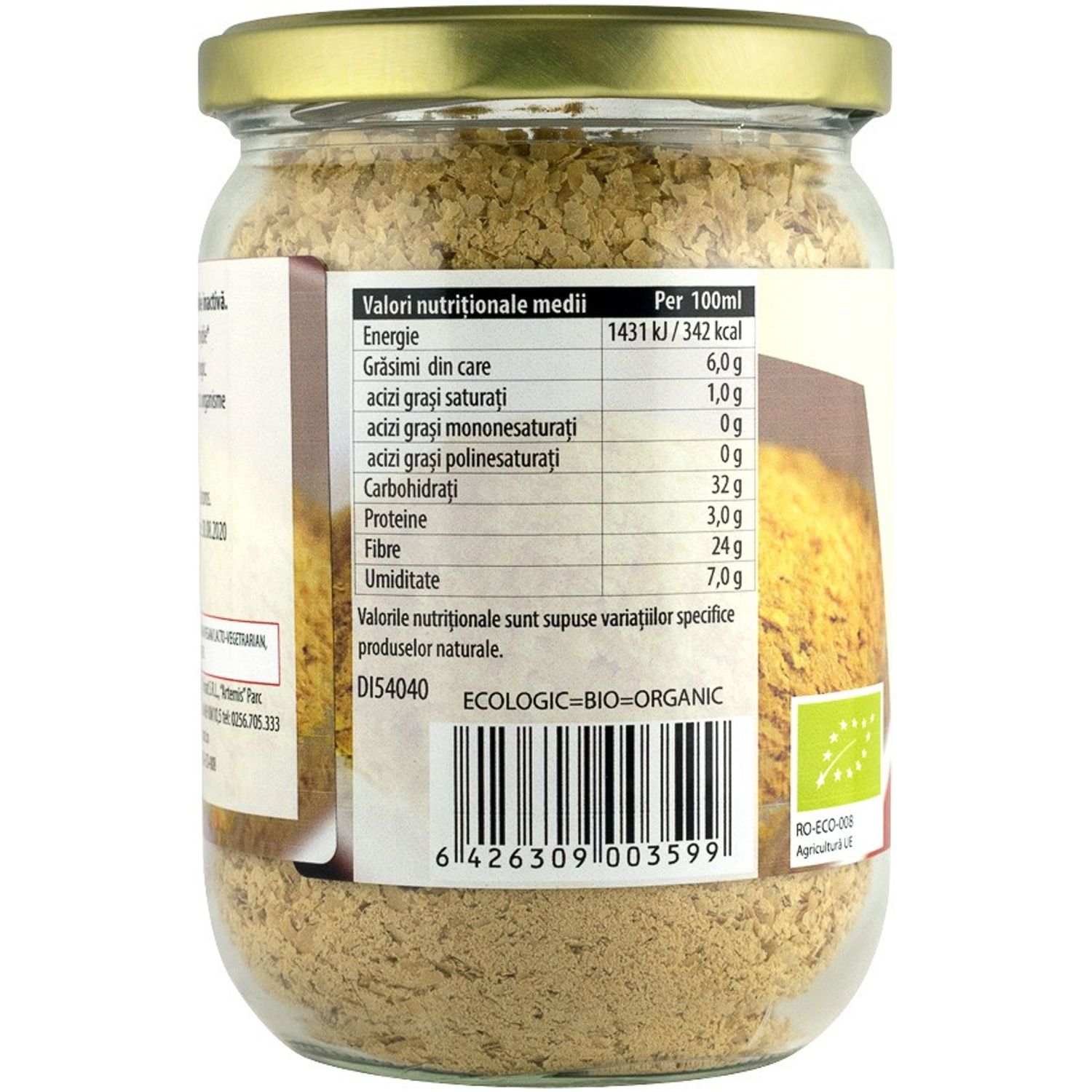 Fulgi Bio din drojdie nutritiva inactiva, 150g fotografia produsului View 3 L
