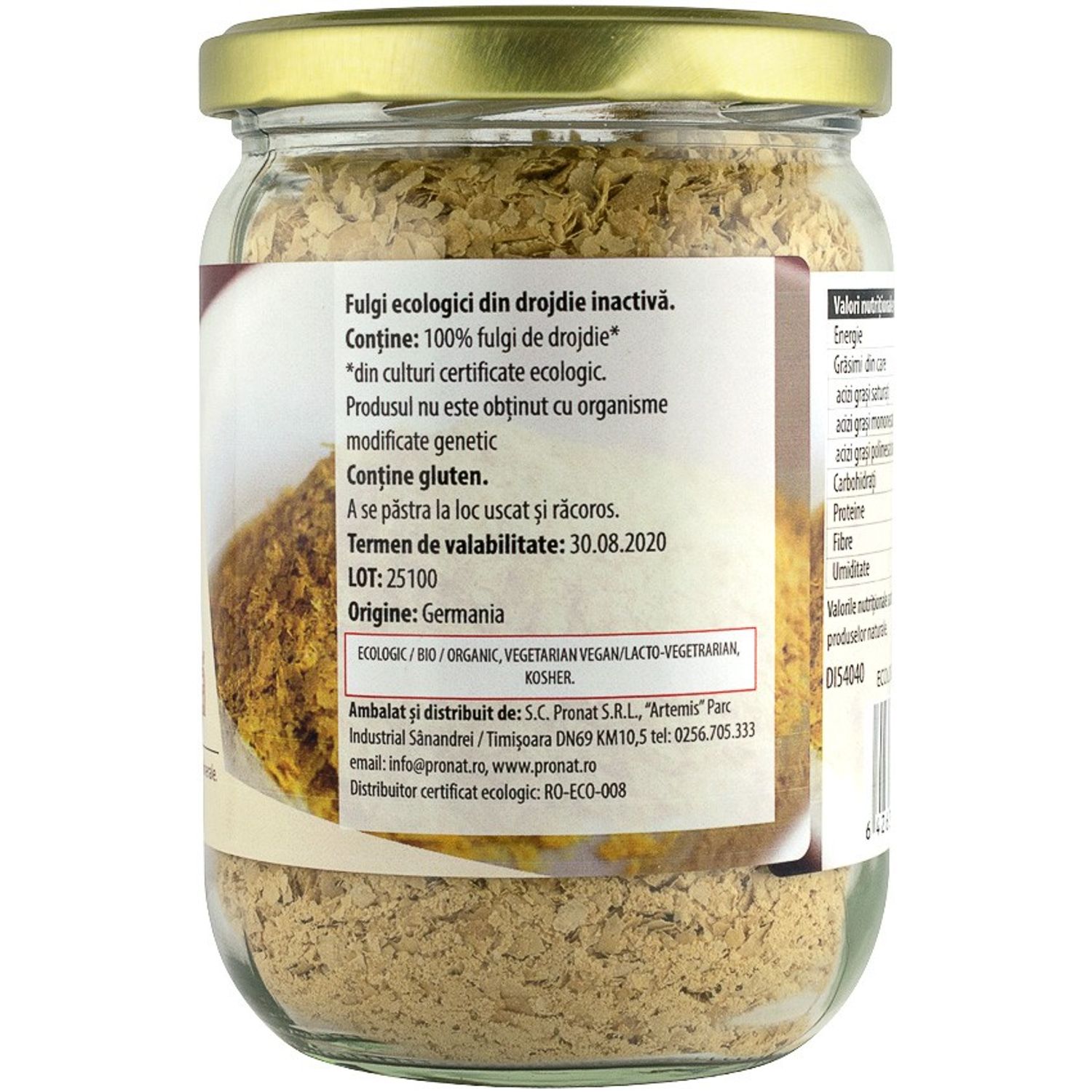Fulgi Bio din drojdie nutritiva inactiva, 150g fotografia produsului View 2 L