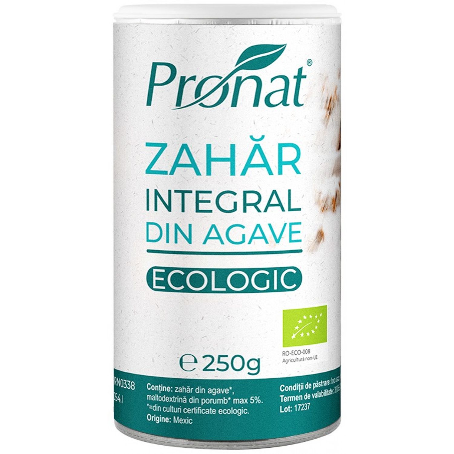 Zahar integral Bio din agave, 250 g fotografia produsului