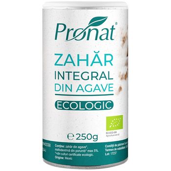 Zahar integral bio din agave, 250 g