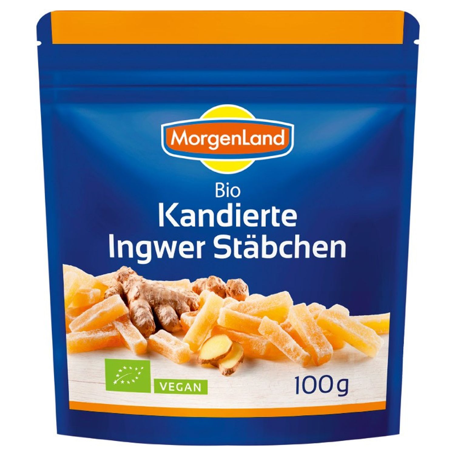Ghimbir Bio, confiat, 100g MorgenLand fotografia produsului