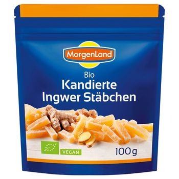 Ghimbir bio, confiat, 100g morgenland