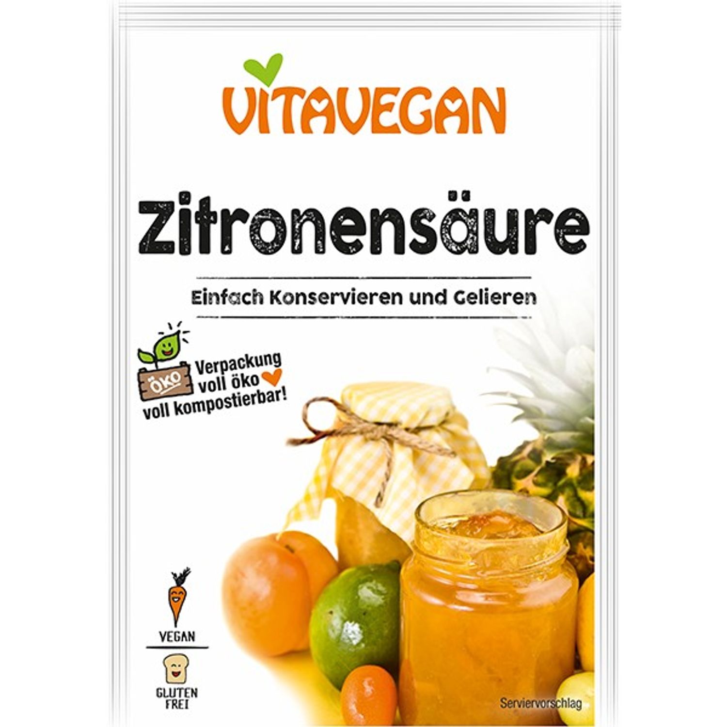 Vitavegan acid citric, 10g Biovegan fotografia produsului