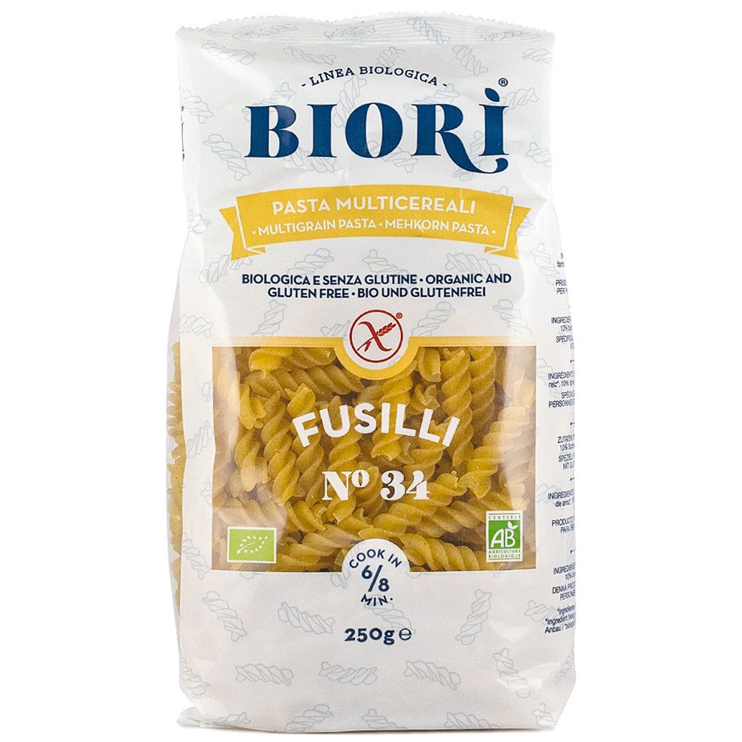 Fusilli Bio din faina multicereale, 250 g Biori fotografia produsului