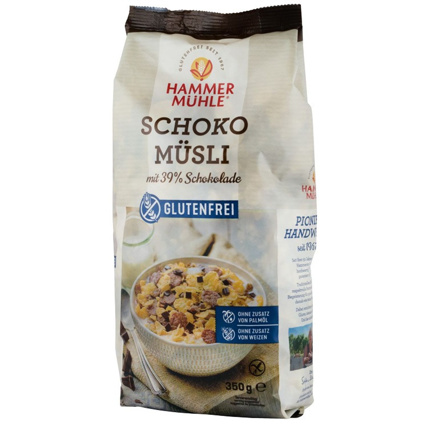 Musli cu 39% ciocolata, 350 g Hammer Muhle fotografia produsului