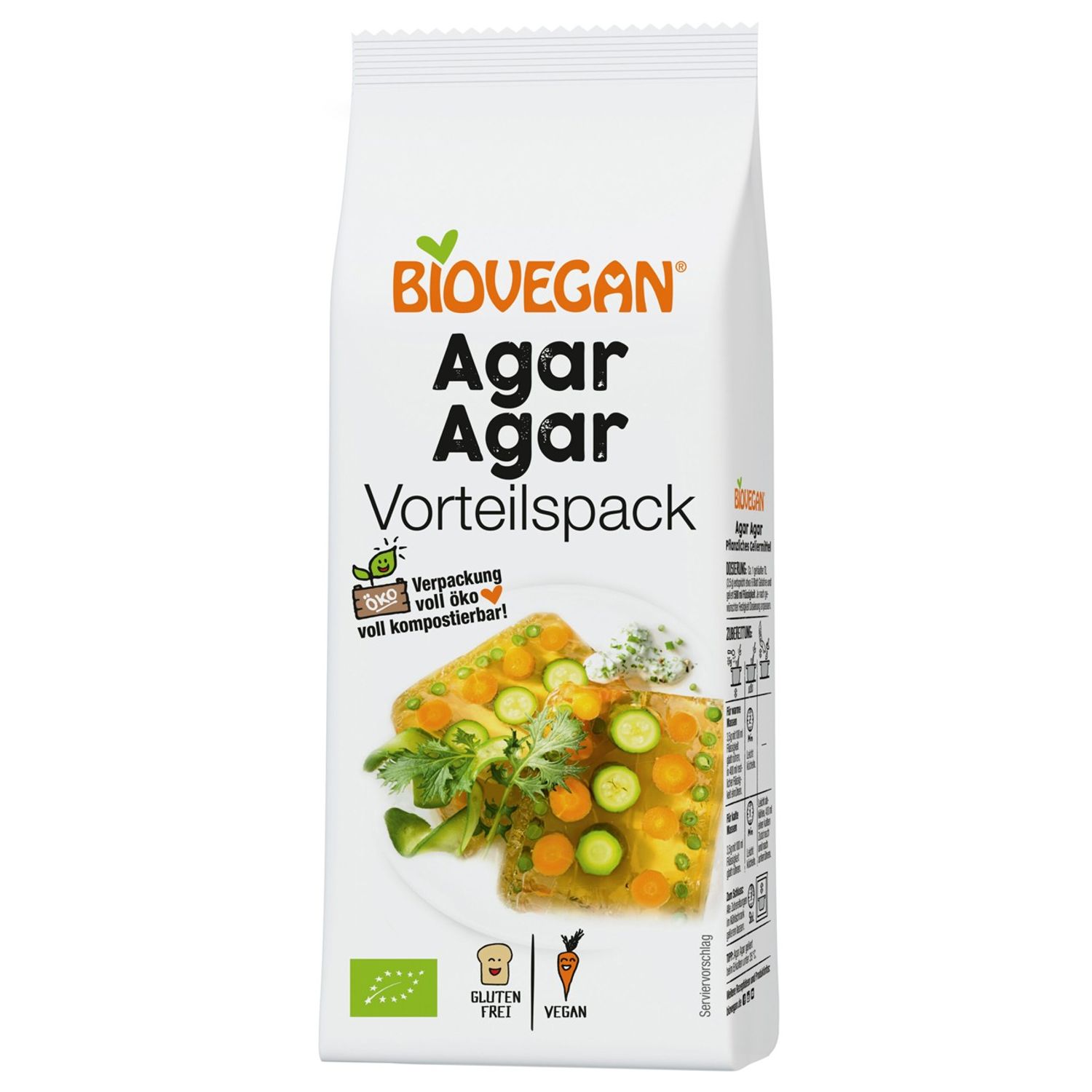 Agar agar gelifiant Bio, 100 g Biovegan fotografia produsului