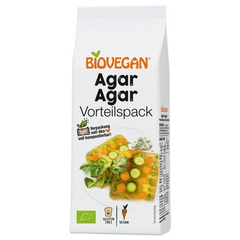 Agar agar gelifiant bio, 100 g biovegan