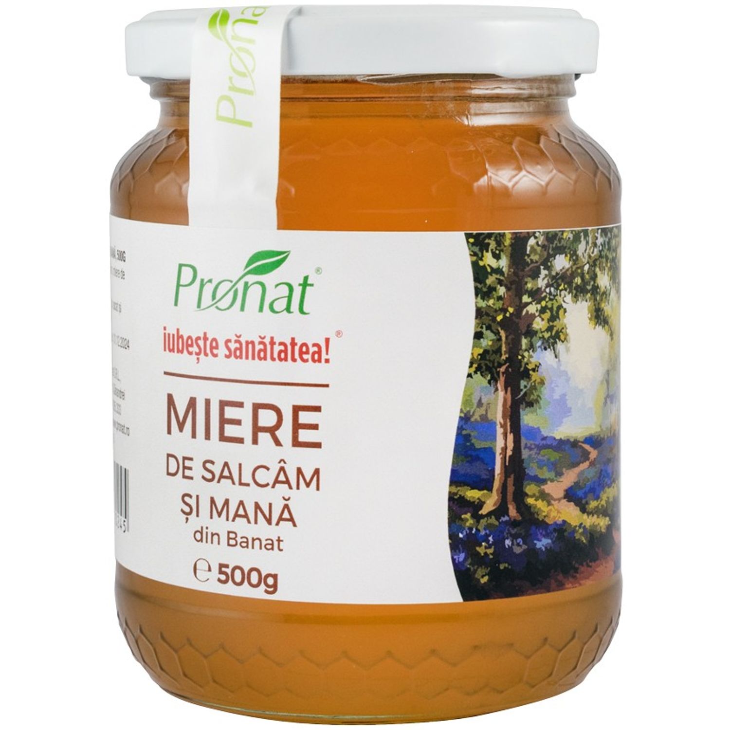 Miere de salcam si mana, 500g fotografia produsului