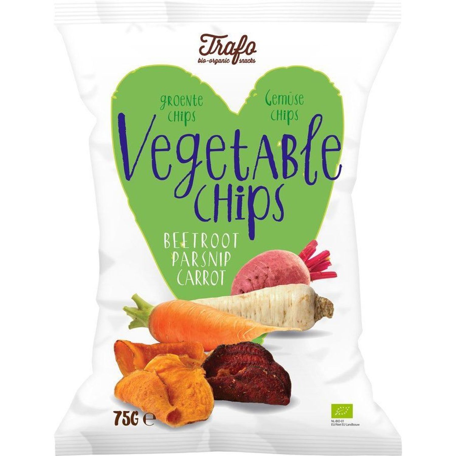 Chipsuri Bio de legume, 75g Trafo fotografia produsului