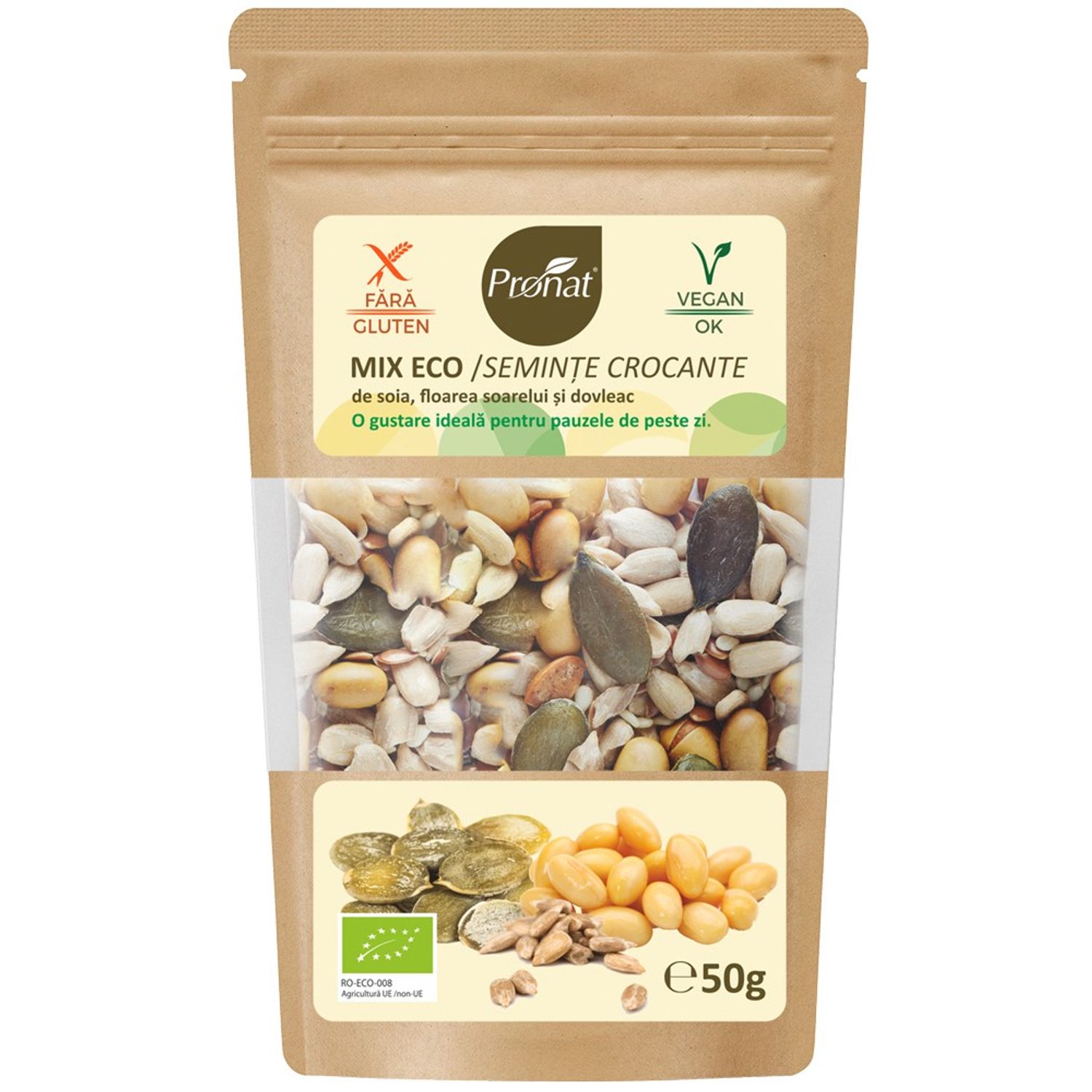Mix seminte Bio crocante, 50 g fotografia produsului