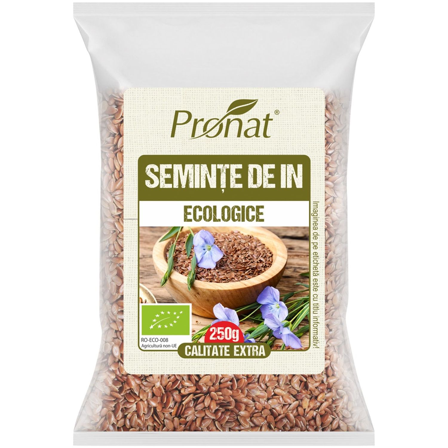Seminte de in Bio, 250g fotografia produsului