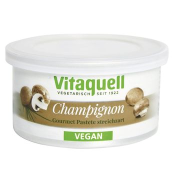 Vitaquell pate vegetal bio, cu ciuperci, gourmet 125 g
