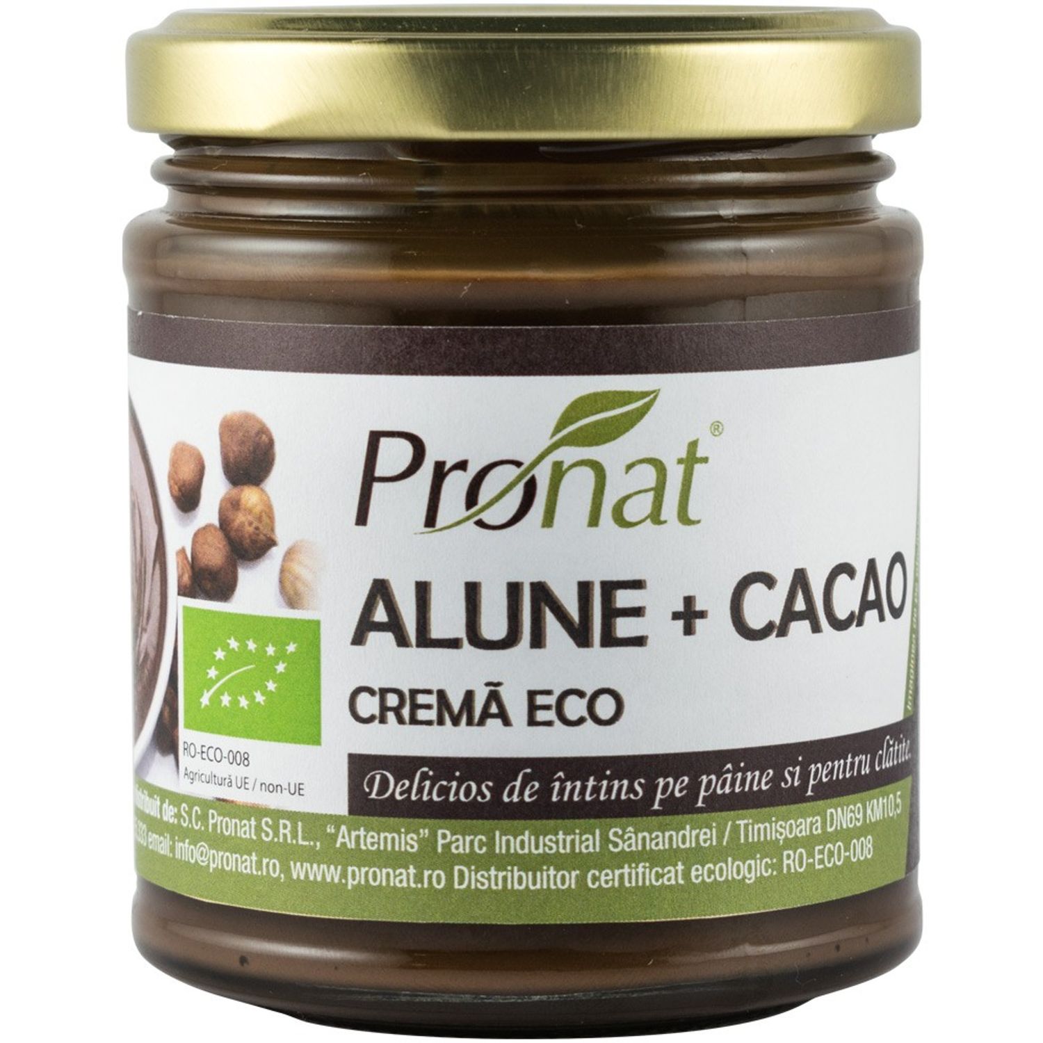 Crema Bio de alune cu cacao, 220g vegan fotografia produsului