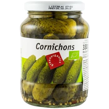 Castraveti murati bio, 330g/190g green organics