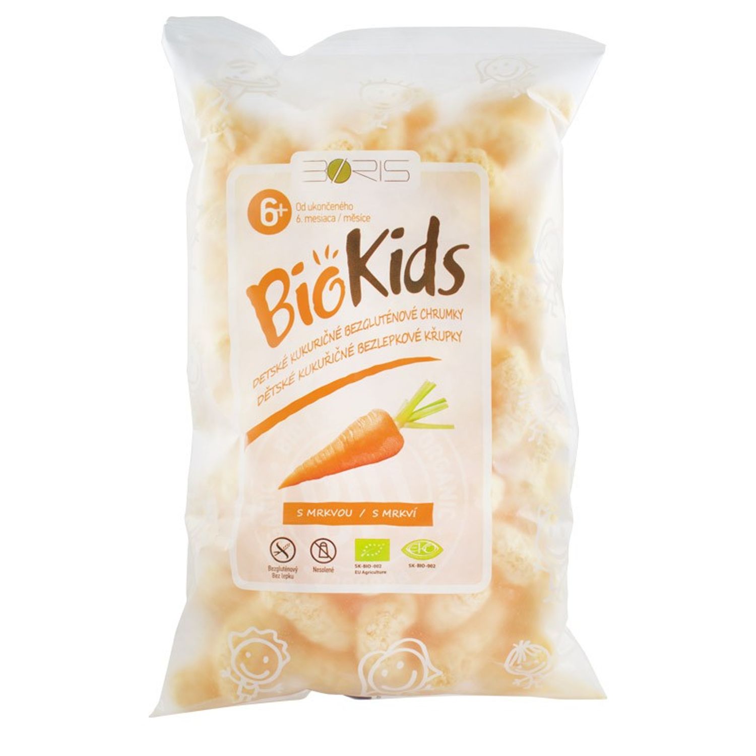 Biokids pufuleti Bio cu morcovi, 55 g fotografia produsului