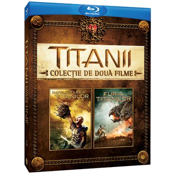 Pachet infruntarea titanilor & furia titanior , blu-ray