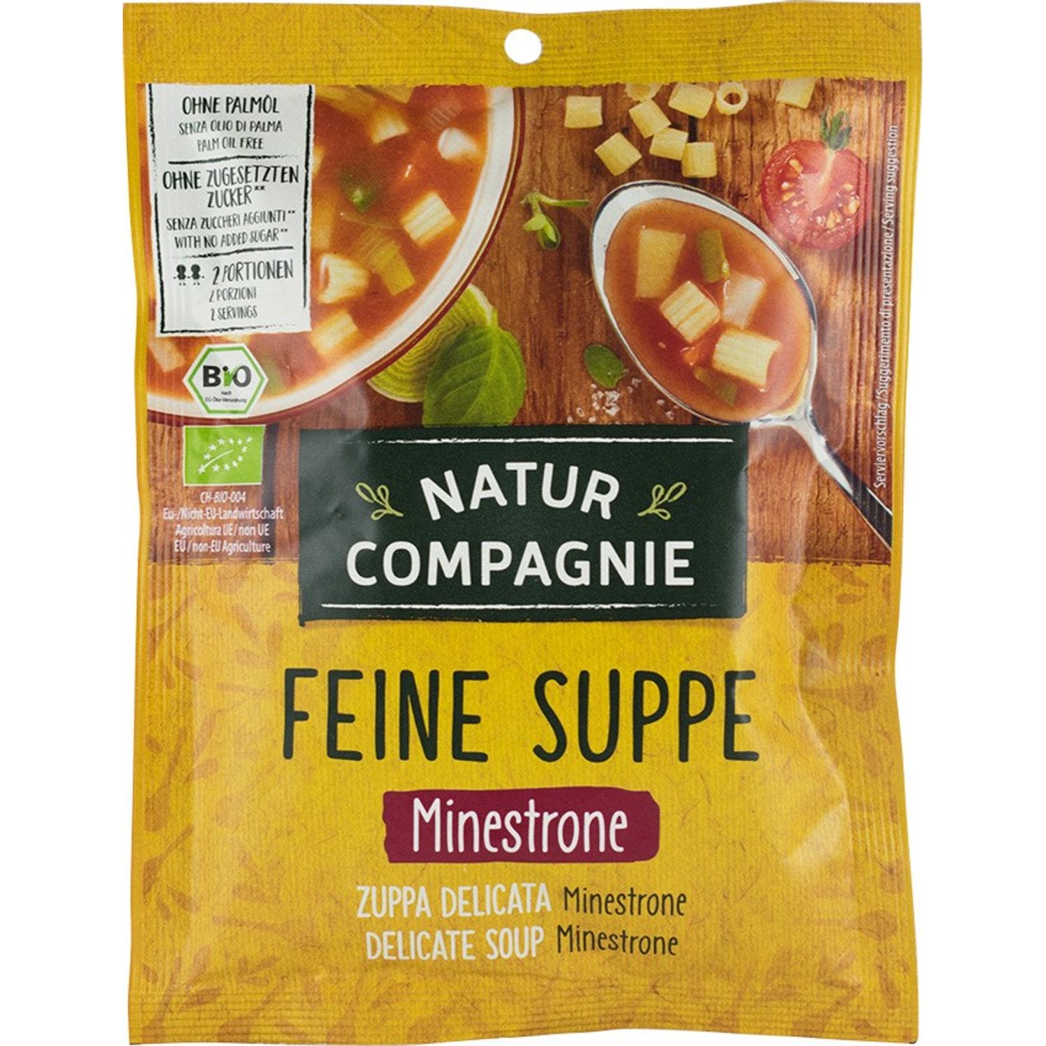 Minestrone, supa Bio, 50g Natur Compagnie fotografia produsului