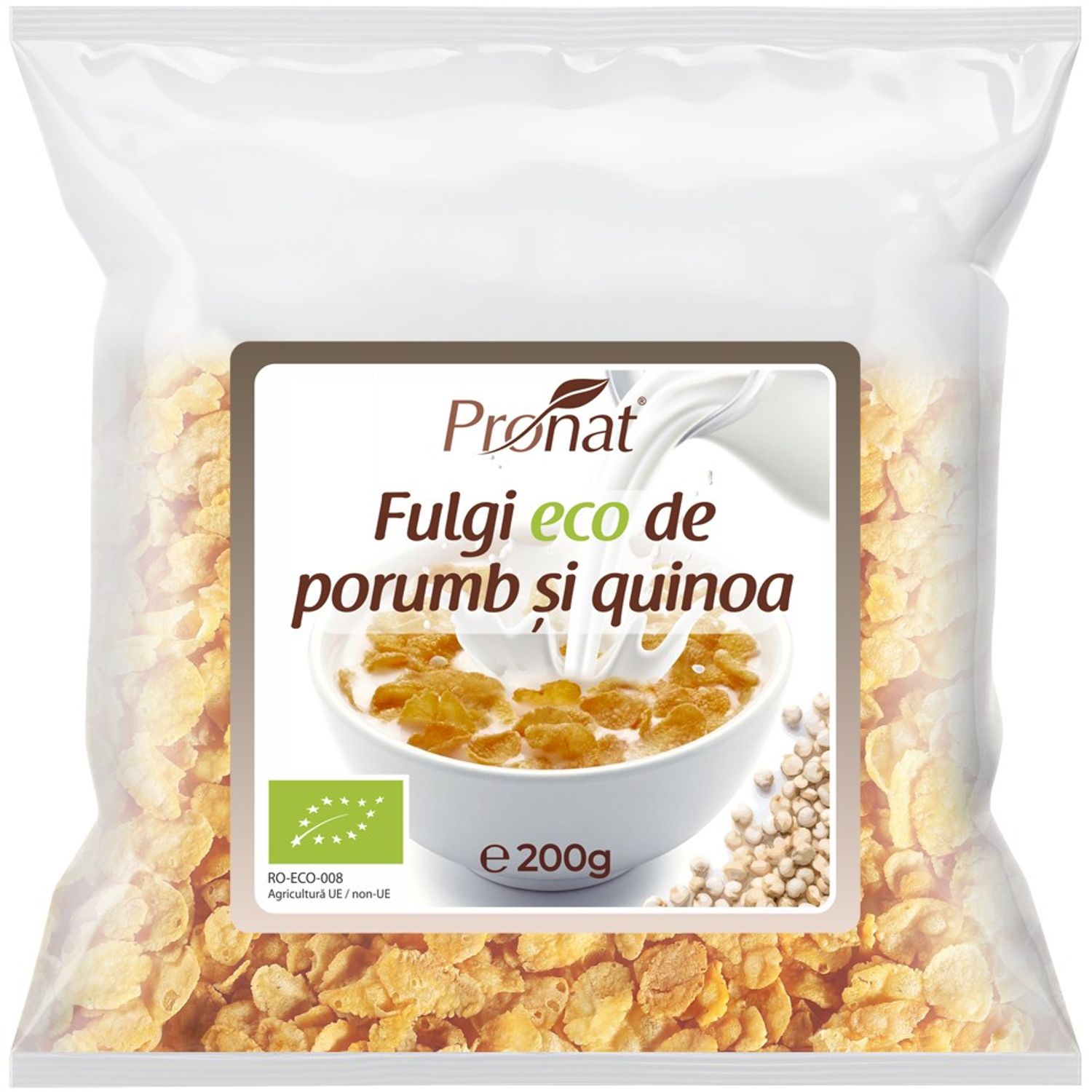 Fulgi Bio de porumb si quinoa, 200g fotografia produsului