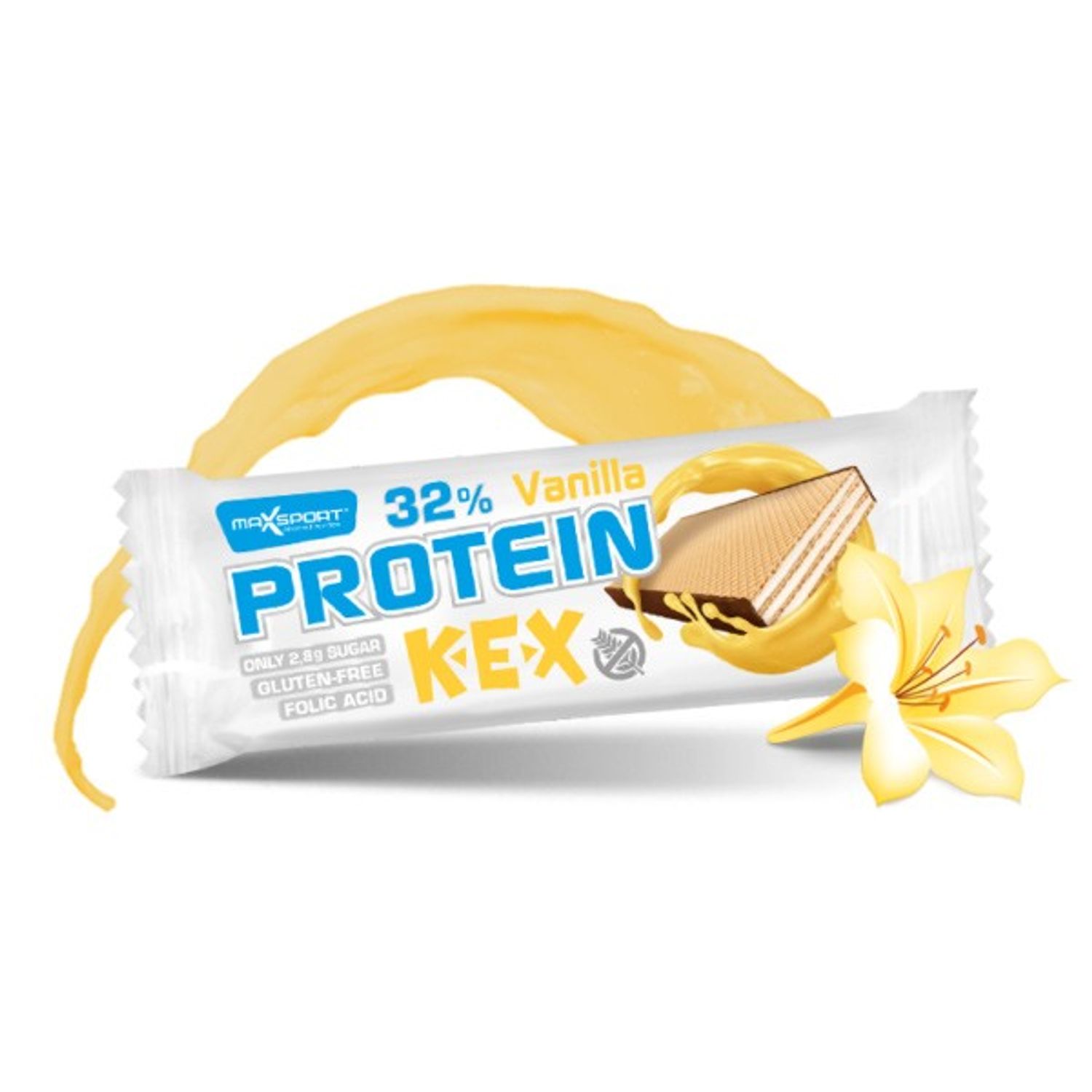 Napolitana proteica cu vanilie, 40g Max sport fotografia produsului View 2 L