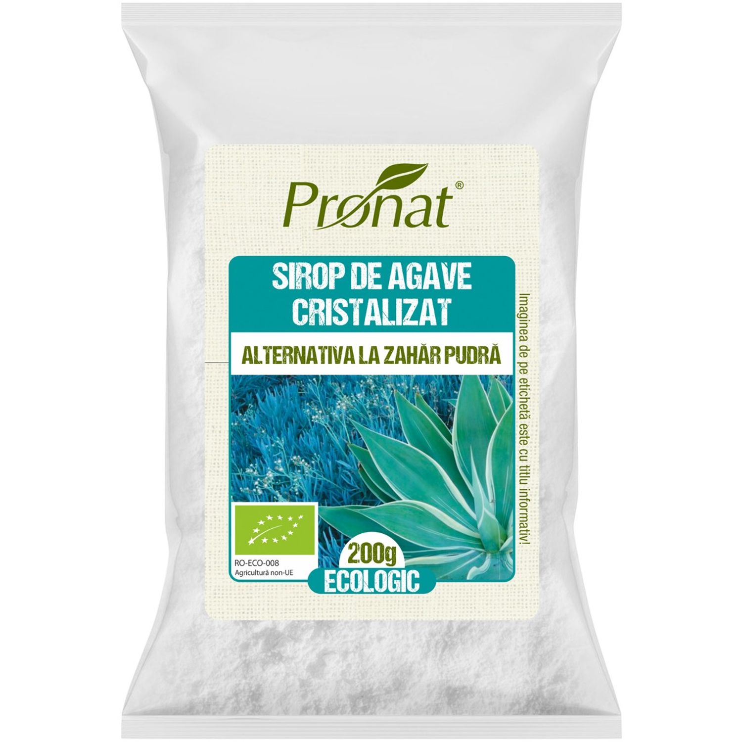 Sirop de agave cristalizat pudra, Bio 200 g fotografia produsului
