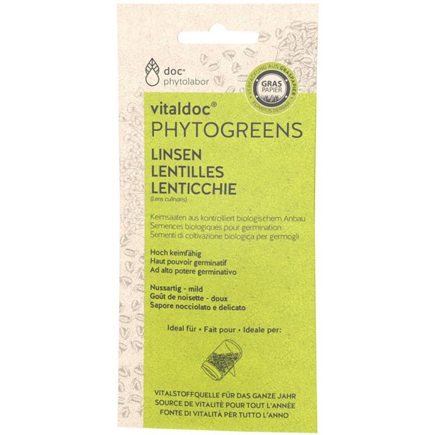 Seminte de linte Bio pentru germinat, 75 g DOC.PHYTOLABOR fotografia produsului