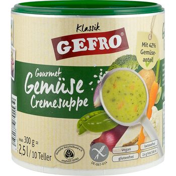 Supa crema de legume gourmet, 300g Gefro elefant.ro Alimentare & Superfoods