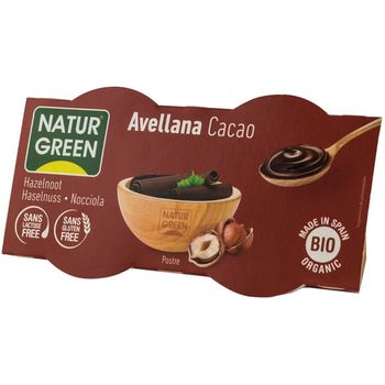 Desert bio cu alune si cacao, 2x125 g natur green
