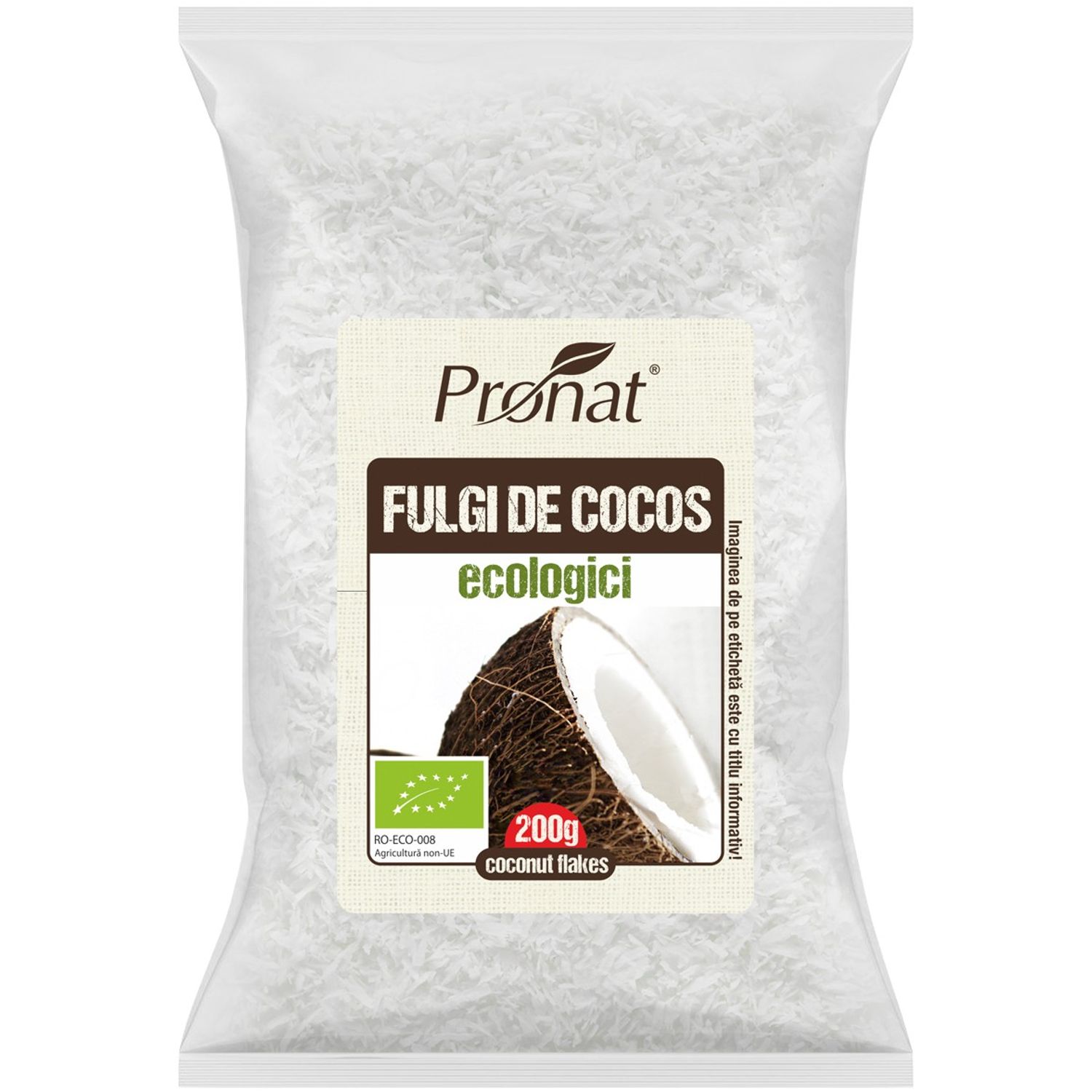 Fulgi Bio de cocos, 200 g fotografia produsului