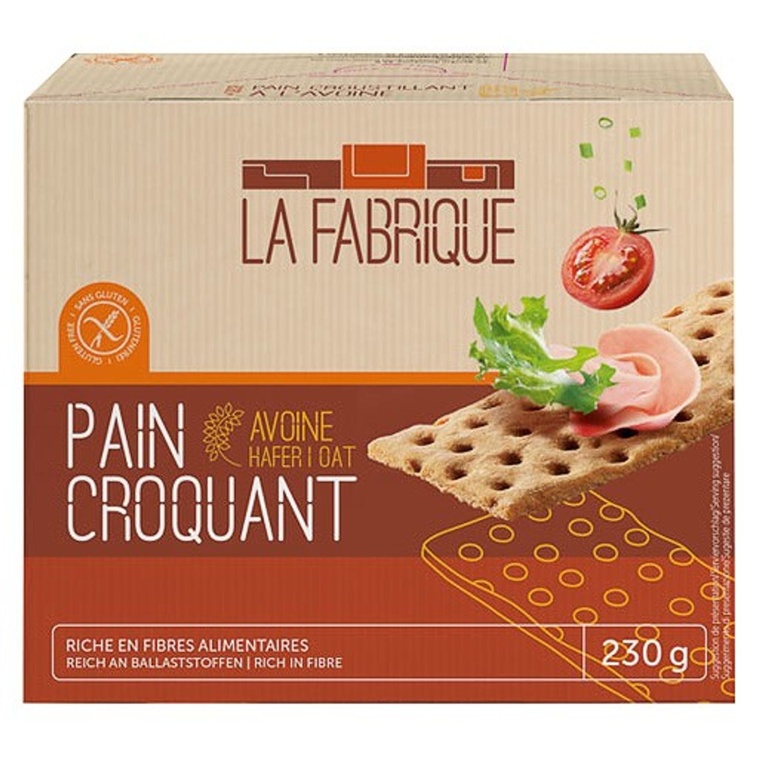 Paine crocanta cu ovaz, 230 g La Fabrique fotografia produsului