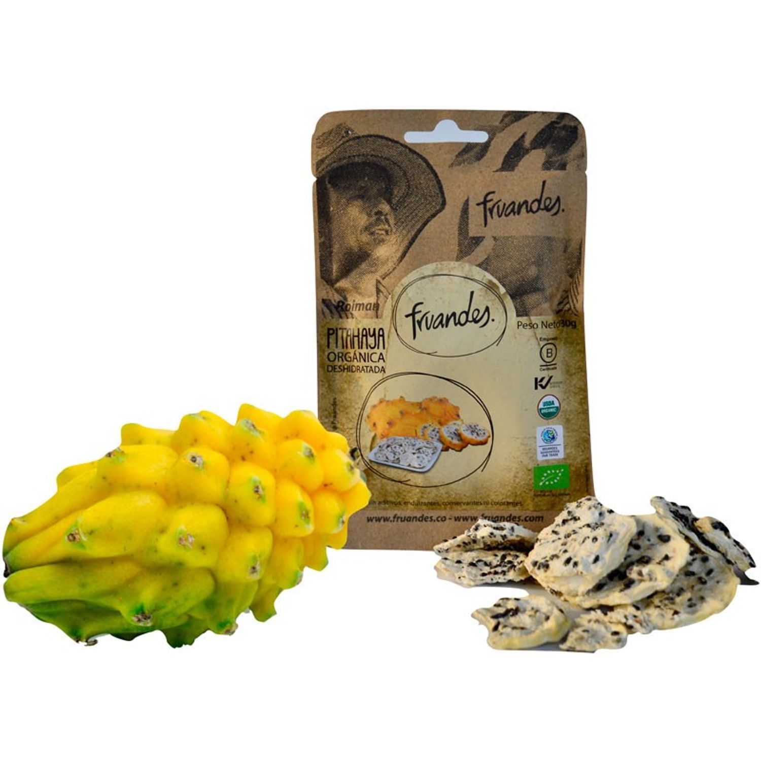 Pitahaya deshidratata Bio, 30g Fruandes fotografia produsului View 2 L