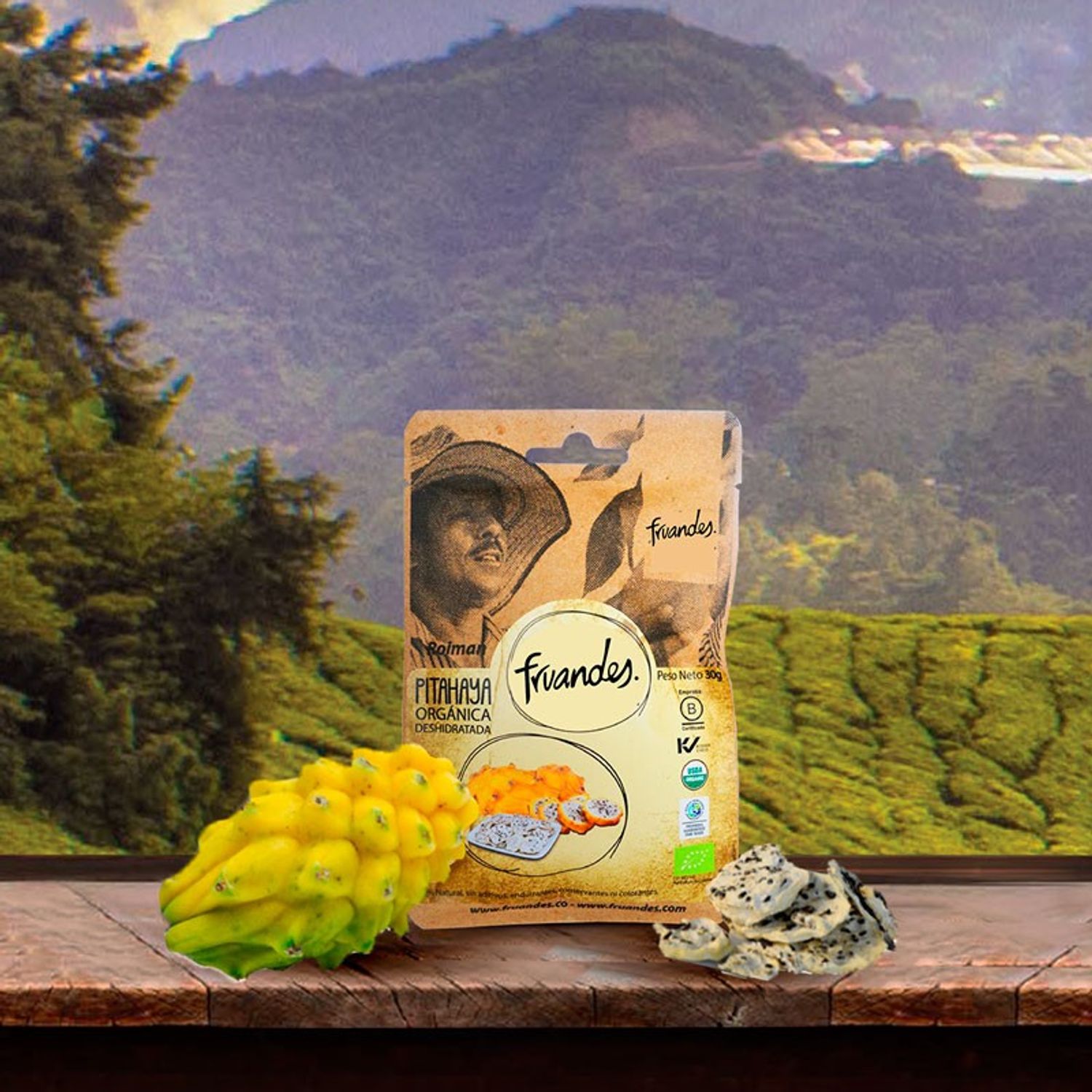 Pitahaya deshidratata Bio, 30g Fruandes fotografia produsului View 3 L