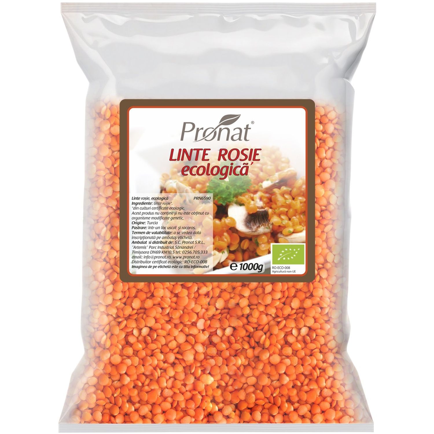 Linte rosie Bio, 1000 g fotografia produsului