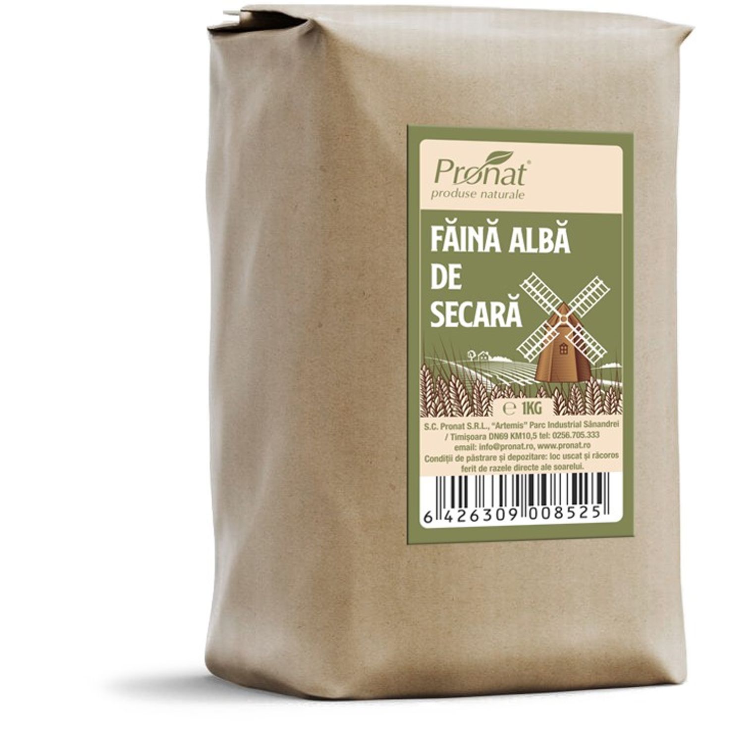 Faina alba de secara 1kg fotografia produsului