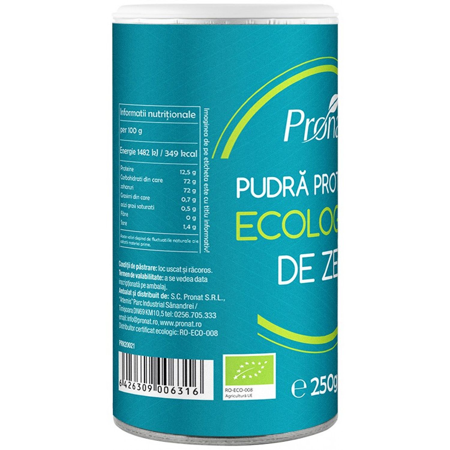 Pudra proteica de zer Bio, 250 g fotografia produsului View 3 L