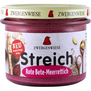 Crema tartinabila Bio vegetala cu sfecla rosie si hrean, 180 g Zwergenwiese Zwergenwiese elefant
