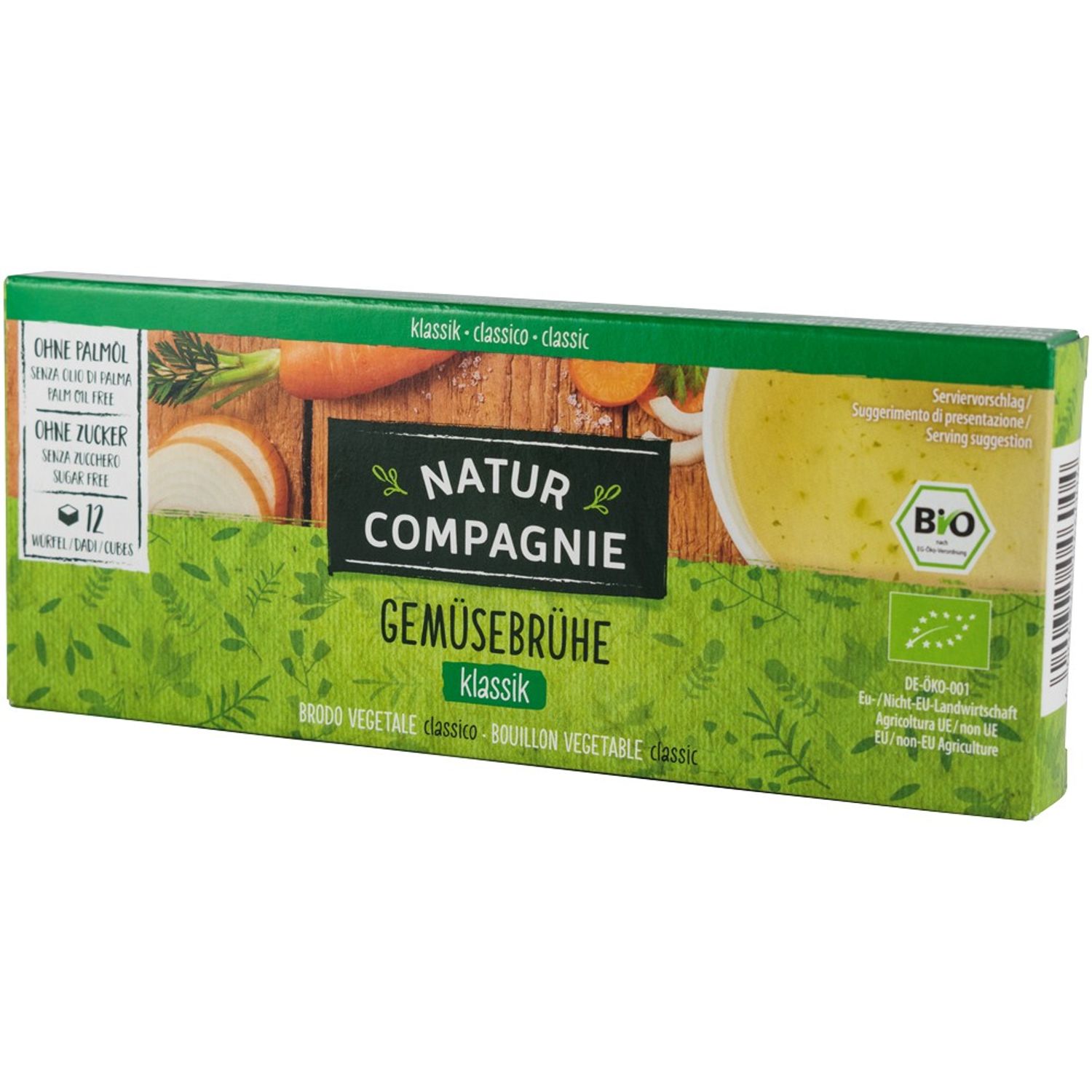 Supa Bio concentrata de legume, 12 cuburi Natur Compagnie fotografia produsului