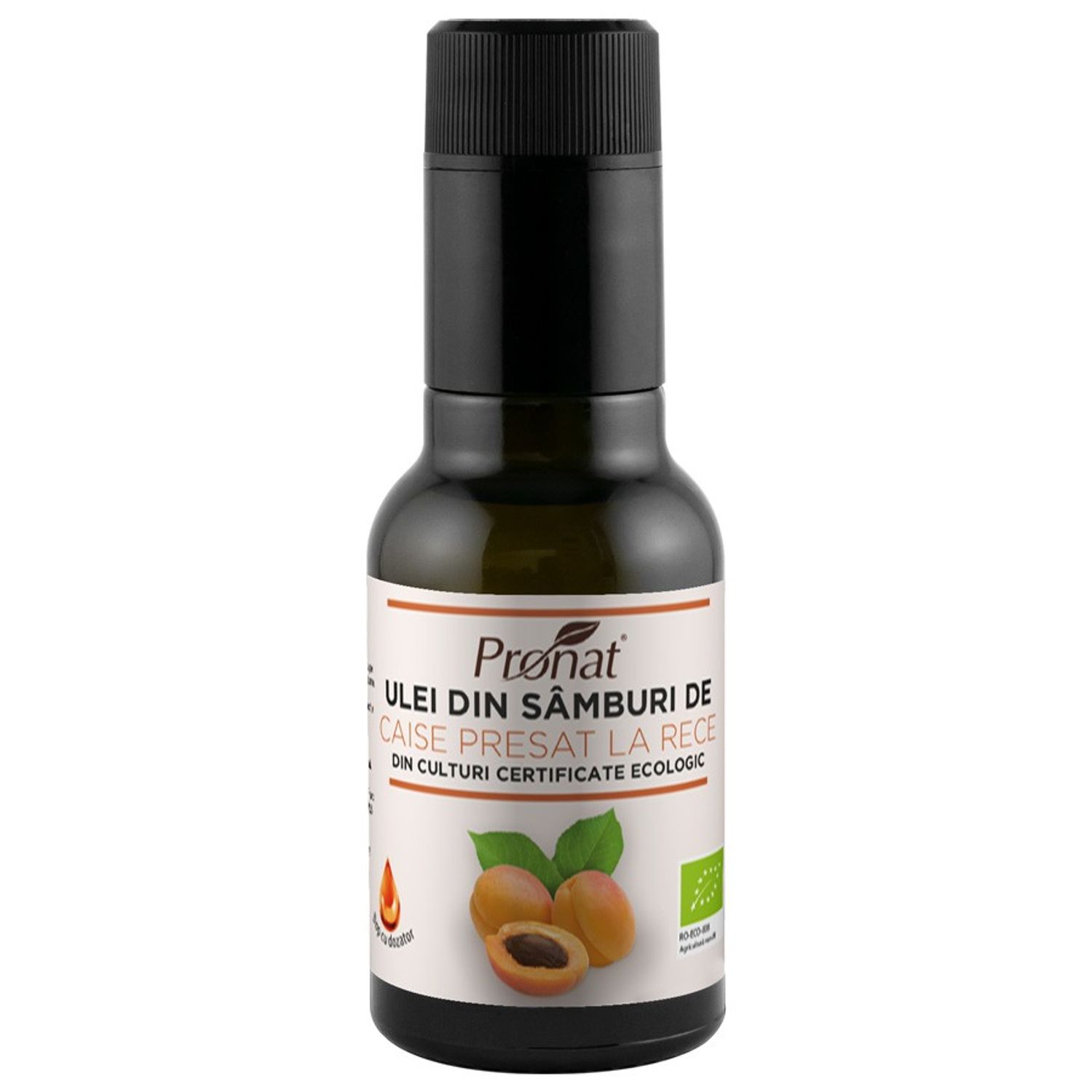 Ulei Bio din samburi de caise presat la rece, 100 ml fotografia produsului