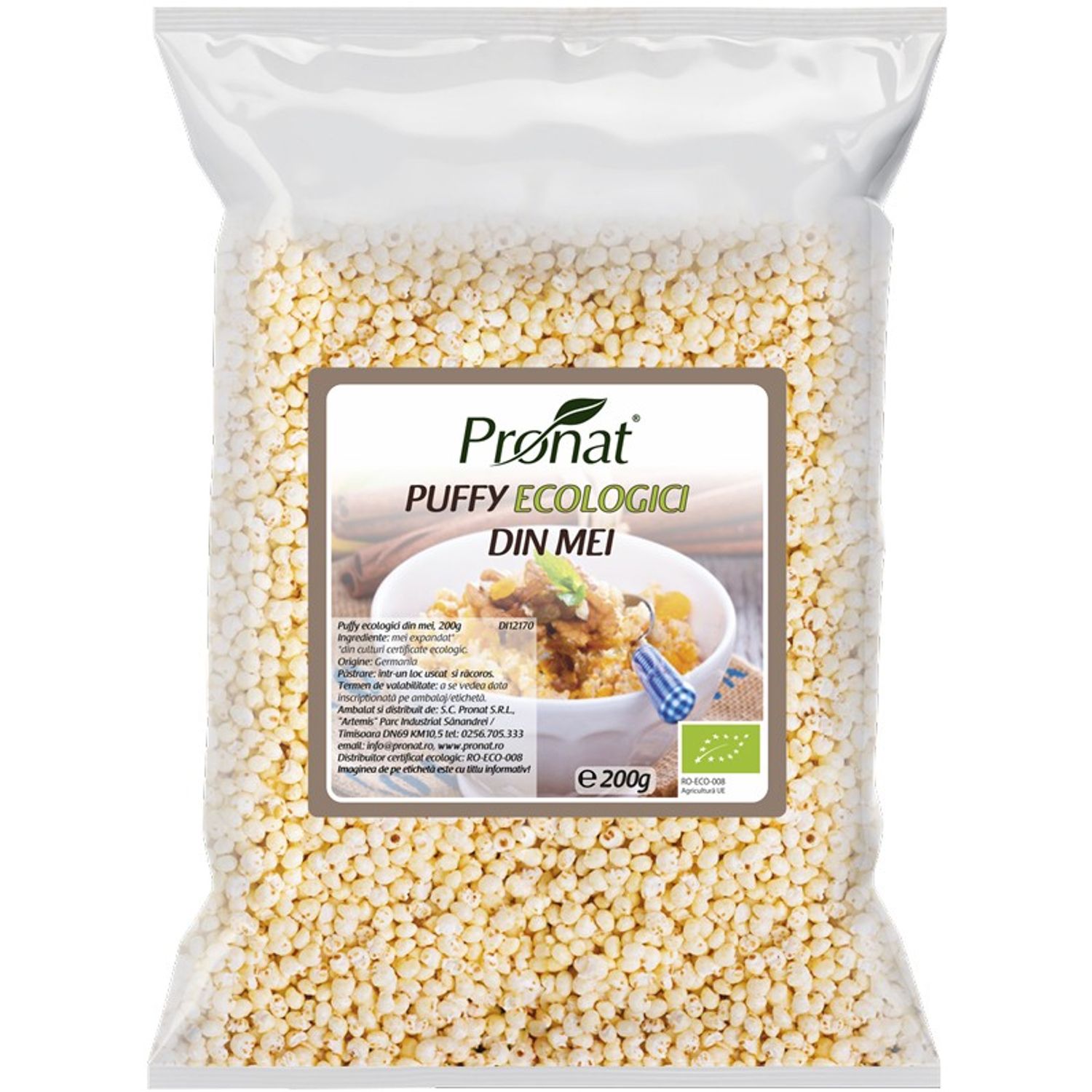 Puffy Bio din mei expandat natur, 200 g fotografia produsului