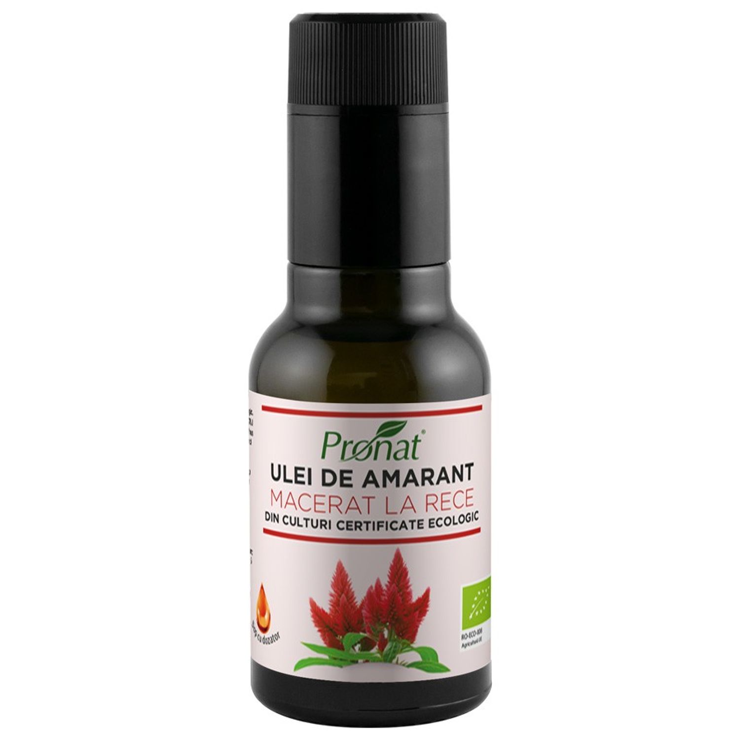 Ulei Bio din seminte de amarant macerat la rece, 100 ml fotografia produsului